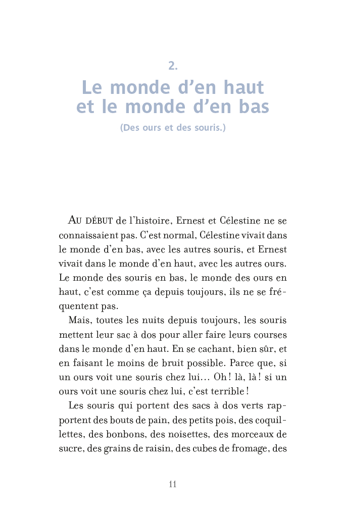 Ernest et Célestine : le roman - Daniel Pennac - Gallimard-jeunesse - Poche  - La Librairie du Canal PARIS