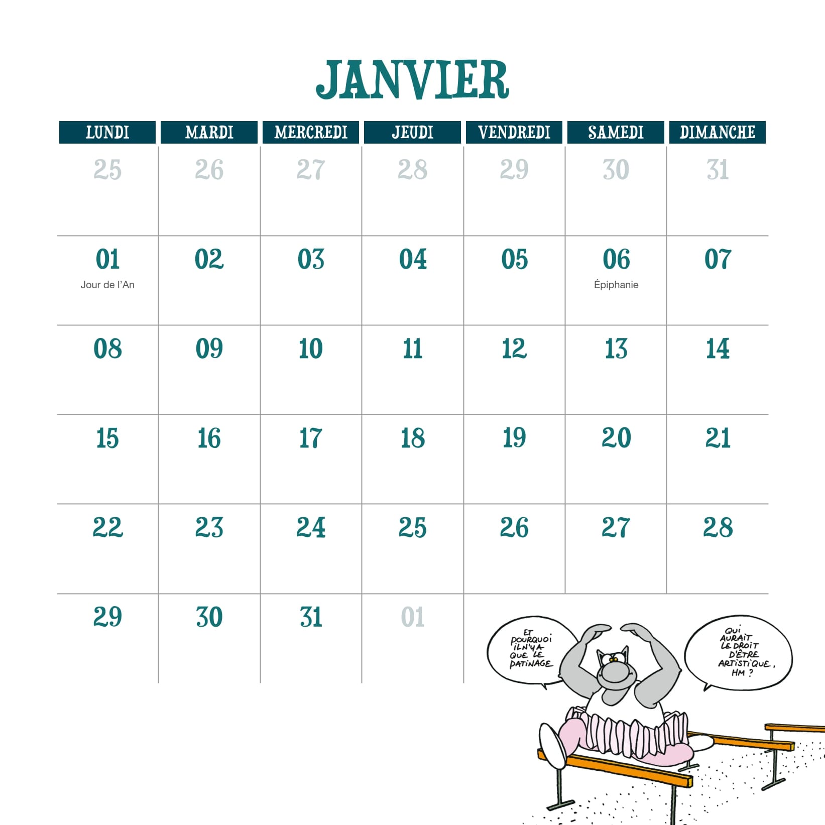 CALENDRIER CHATS 2024 - CALENDRIER - La Preface