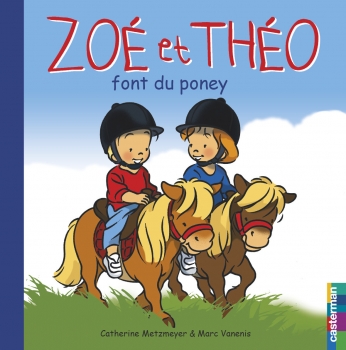 Zoé et Théo font du poney